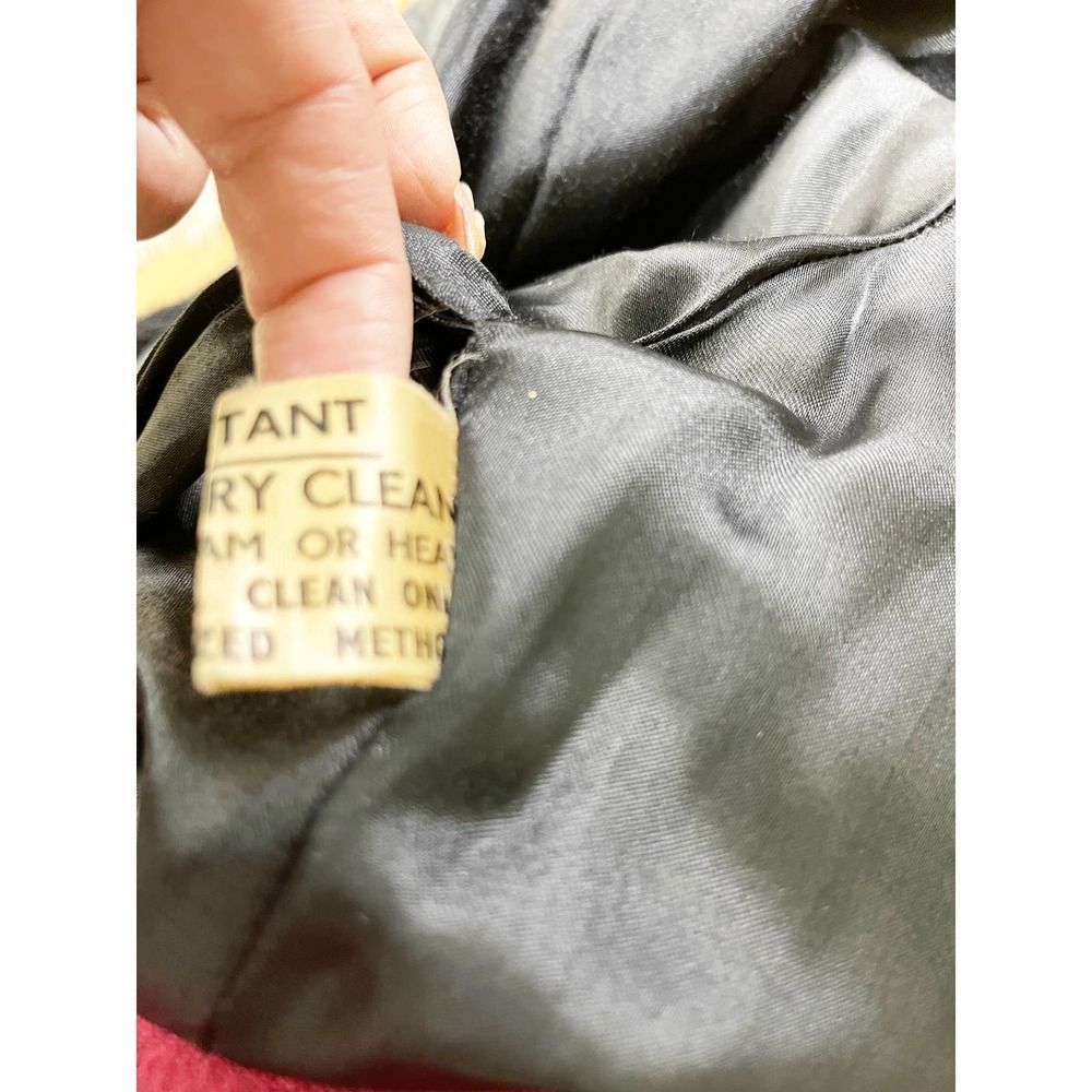 Unique 1960's Black Faux Fur Coat / Overcoat / Made In England - Picture 8 of 9